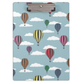 Bunte Heißluftballons Klemmbrett (Vorderseite)