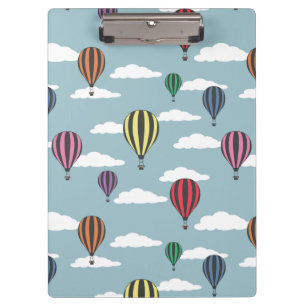 Bunte Heißluftballons Klemmbrett