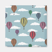 Bunte Heißluftballons Magnet (Vorne)