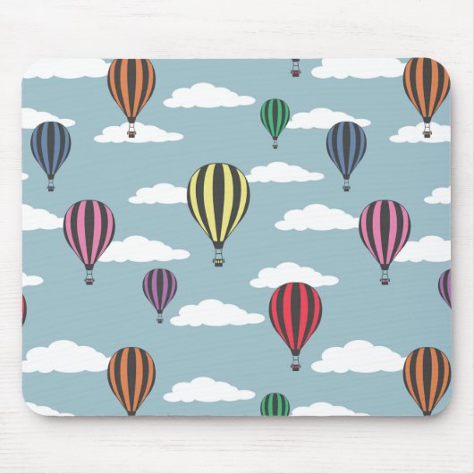 Bunte Heißluftballons Mousepad (Vorne)