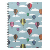 Bunte Heißluftballons Notizblock (Vorderseite)