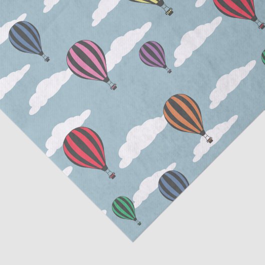 Bunte Heißluftballons Seidenpapier (Ausschnitt)