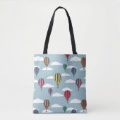 Bunte Heißluftballons Tasche (Vorderseite)
