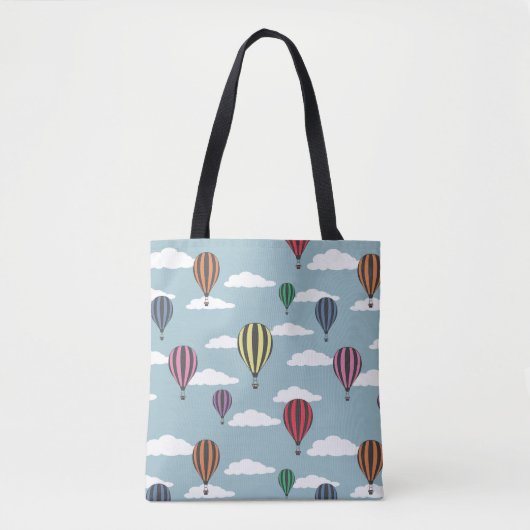 Bunte Heißluftballons Tasche (Vorderseite)