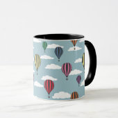 Bunte Heißluftballons Tasse (VorderseiteRechts)