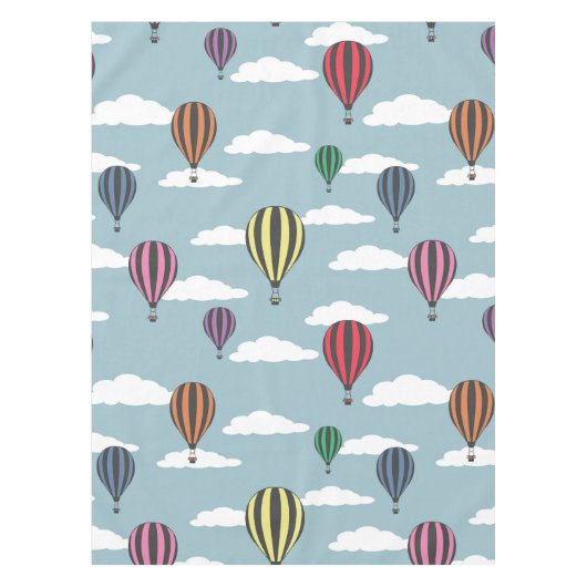 Bunte Heißluftballons Tischdecke (Vorderseite)