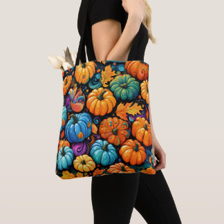 Bunte Herbst-Kürbis-Garten-Tasche Tasche