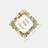 Bunte Herbstblätter 70. Geburtstagsserviette Serviette (Ecke)
