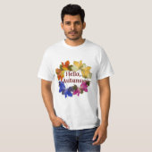 Bunte Herbstblätter T-Shirt (Vorne ganz)