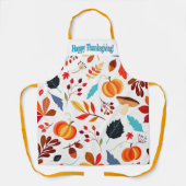 Bunte Herbstdesign glücklich Erntedankend Schürze (Vorderseite)