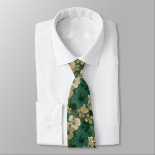 Bunte Herrenmode Tropische Blume Krawatte