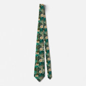 Bunte Herrenmode Tropische Blume Krawatte (Vorderseite)