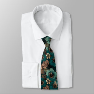 Bunte Herrenmode Tropische Blume Krawatte