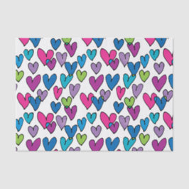 Bunte Herzen 2 Seidenpapier