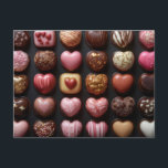 Bunte Herzen aus Schokolade Valentinstag Postkarte<br><div class="desc">Überrasche deine Liebsten zum Valentinstag mit einer zauberhaften Botschaft! Unsere wunderschöne Postkarte zeigt ein liebevoll gestaltetes Papierkunst-Design mit Herzen,  die aus einem Umschlag sprießen. Perfekt,  um deine Gefühle auszudrücken und diesen besonderen Tag unvergesslich zu machen!</div>