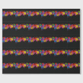 bunte Herzen Geschenkpapier (Flach)