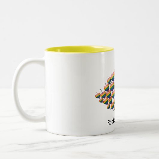 Bunte Herzen Kaffeetasse (Links)