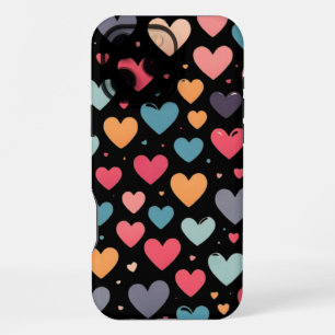 Bunte Herzen Valentinstag iPhone 16 Pro Max Hülle