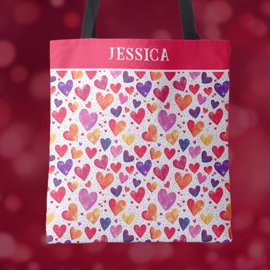 Bunte Herzen Valentinstag Tasche