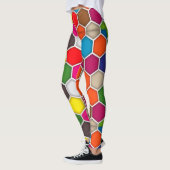 Bunte Hexagon-Farben-Palette Leggings (Links)