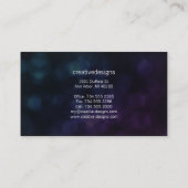 Bunte Hexen Visitenkarte (Rückseite)