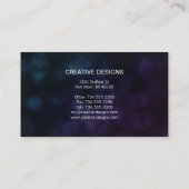 Bunte Hexen Visitenkarte (Rückseite)