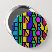 Bunte Hillary Clinton 2016 Knöpfe Button (Vorne & Hinten)