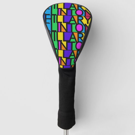 Bunte Hillary Clintonfahrerabdeckung 2016 Golf Headcover (Vorderseite)