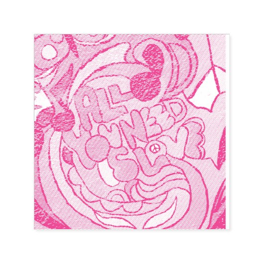 bunte Hippie-Liebe Thunder_Cove Permastempel (Design)