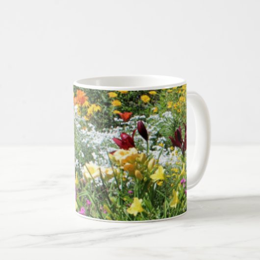 Bunte Hochsommer-Gärten! 5s Kaffeetasse (VorderseiteRechts)