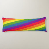 Bunte homosexuelle Regenbogen-Flagge Seitenschläferkissen (Rückseite)