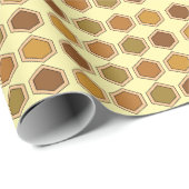 Bunte Honeycomb Geburtstag Geschenkpapier (Rolleneckpunkt)