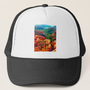 Bunte Hoodoos im Bryce Schlucht-Nationalpark Truckerkappe