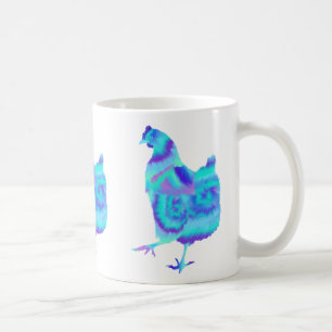 Bunte Huhn-niedliche Vieh-Kunst-Malerei Kaffeetasse