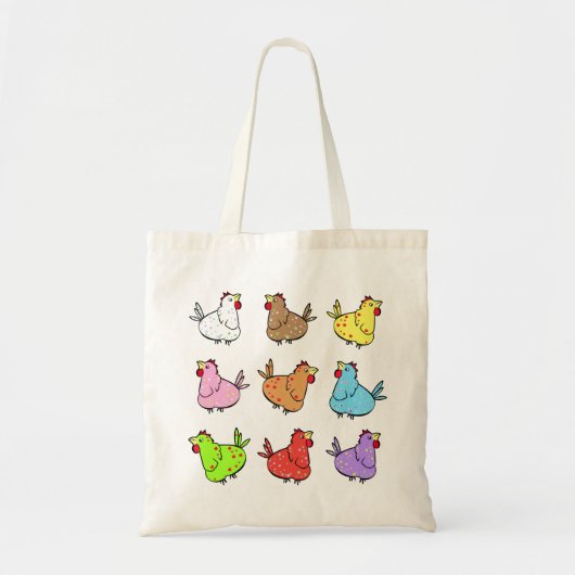 Bunte Huhn-Tasche Tragetasche (Vorne)