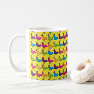 Bunte Huhn-Tasse Kaffeetasse