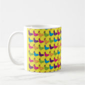 Bunte Huhn-Tasse Kaffeetasse (Links)