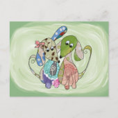 Bunte Hunde Postkarte (Vorderseite)