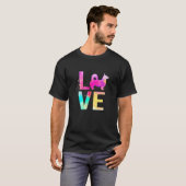 Bunte Hundemutter Pembroke Welsh Corgi T-Shirt (Vorne ganz)