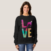 Bunte Hundemutter Rhodesian Ridgeback Sweatshirt (Vorne ganz)