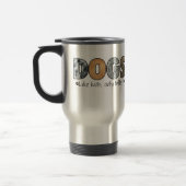 Bunte Hundereise-Tasse Reisebecher (Links)