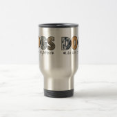 Bunte Hundereise-Tasse Reisebecher (Mittel)