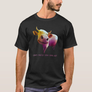 Bunte Ich mag Kühe einfach wirklich Ok Farmtier T-Shirt