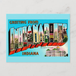 Bunte Indianapolis-Postkarten-Grußkarte Postkarte
