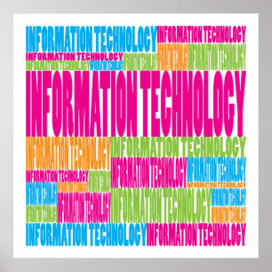Bunte Informationstechnologie Poster