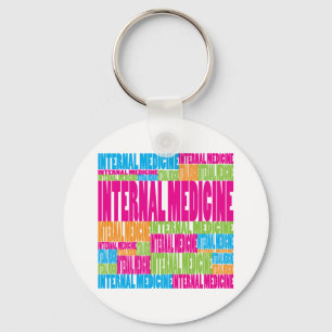 Bunte Innere Medizin Schlüsselanhänger
