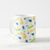 Bunte Insektenwanzennatur-Monogramm-Tasse Kaffeetasse (Vorderseite Links)