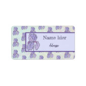 bunte Iris Adressaufkleber (Vorne)