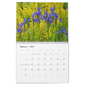 Bunte Iris-Blumen Kalender (Feb 2027)