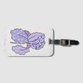 bunte Iris Gepäckanhänger (Vorderseite (Horizontal))